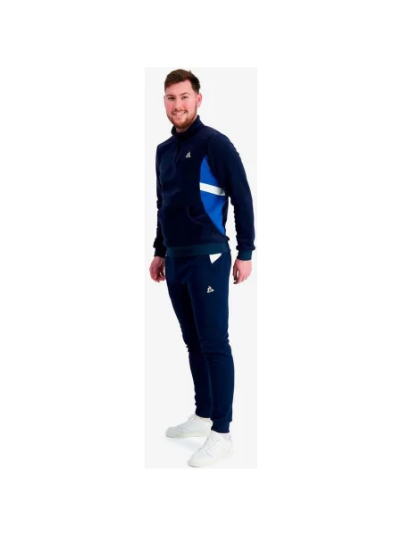 Bluza Le Coq Sportif Saison Half Zip N1 granatowo-czarne S czarna