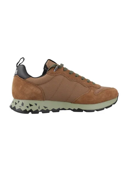 Pantofi Sun68 cu model piele de șarpe maro
