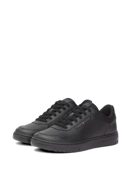 Sneakerși Tommy Hilfiger cu perforații negru