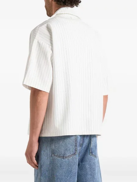 Риза Manière De Voir на райета бяло