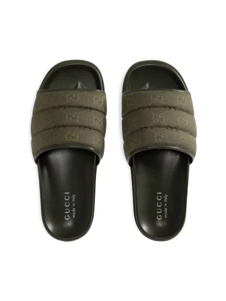 Klapki Gucci zielone