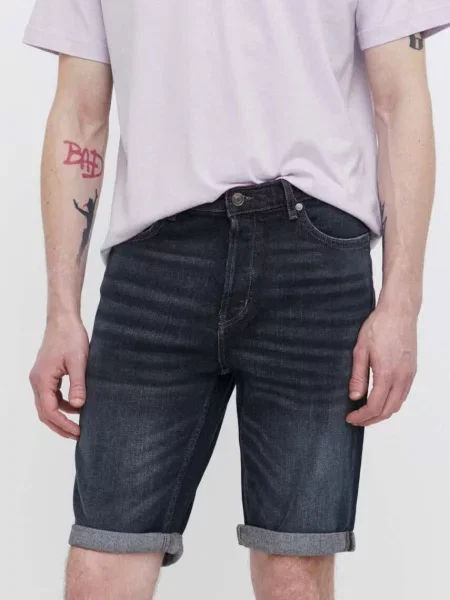 HUGO Farmer rövidnadrág HUGO | Tapered fit kék
