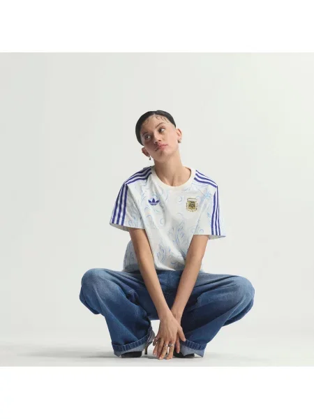 ADIDAS PERFORMANCE Αθλητικό φόρεμα Argentinien γαλάζιο / σκούρο μπλε / ανοικτό κίτρινο λευκό