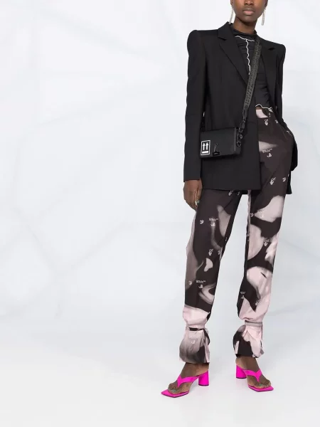Sacou Off-white cu imagine alb