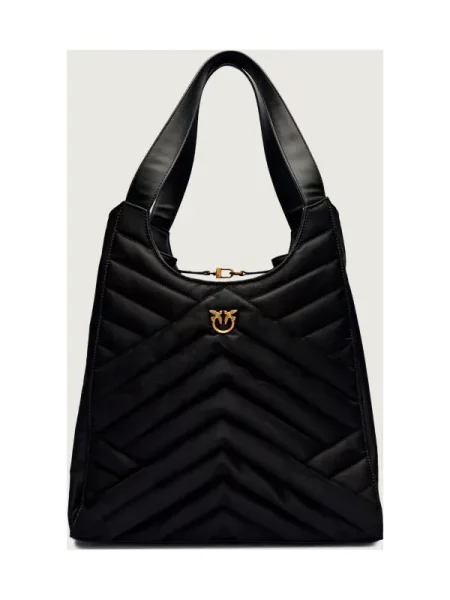 Pinko Geantă shopper PUZZLE negru