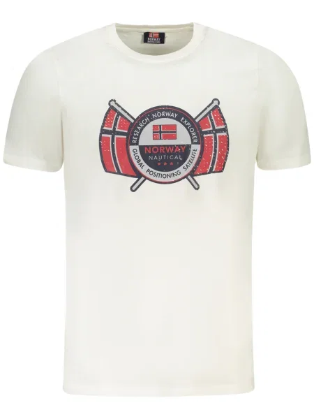 Tricou Norway 1963 scurt alb