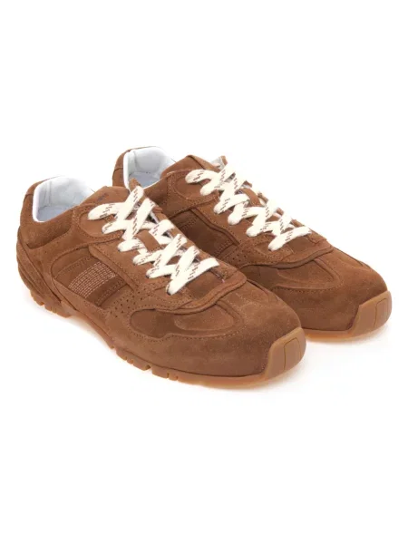 Sneakersy Alohas skórzane brązowe