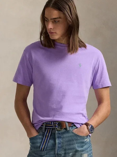 Polo Ralph Lauren basic t-shirt Ανδρικό μωβ