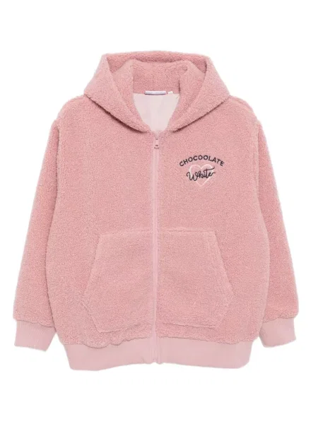 Geacă Chocoolate cu broderie roz