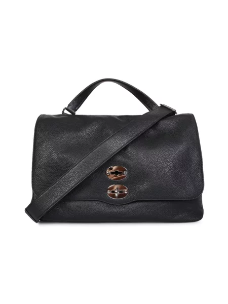 Torebka skórzana Zanellato czarna