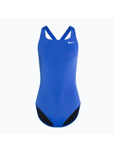 Costum de baie dintr-o singură piesă pentru femei Nike Hydrastrong Solid Fastback albastru