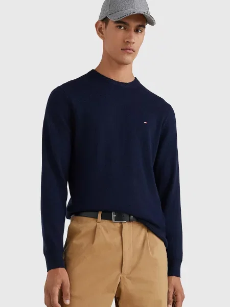 Кашеміровий светр Tommy Hilfiger синій