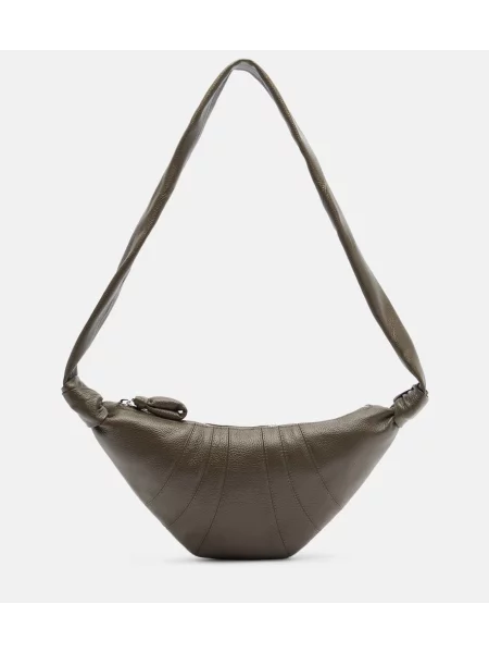 Geanta de piele Lemaire din piele verde