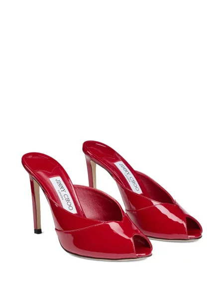 Papuci tip mules Jimmy Choo roșu