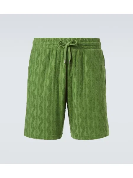 Lněné kraťasy Frescobol Carioca zelené