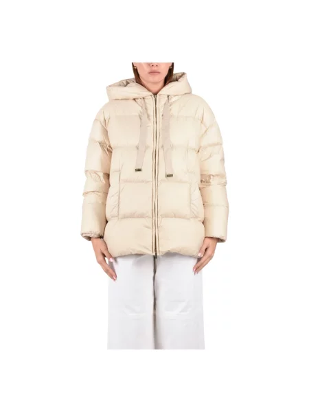 Kurtka puchowa Max Mara beżowa