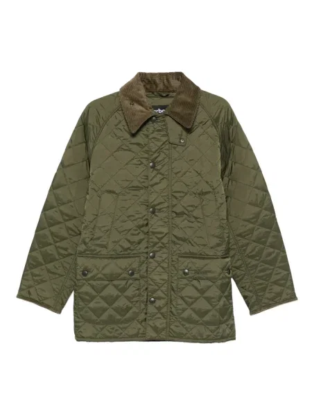 Palton Barbour de catifea cord verde
