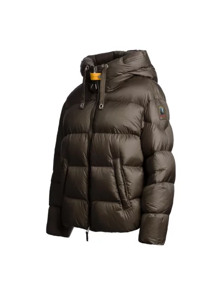 Kurtka puchowa Parajumpers z kapturem brązowa
