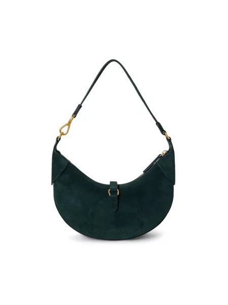 Polo Ralph Lauren torebka shopper zamszowa zielona