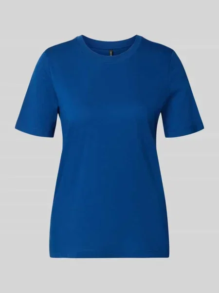 Krój regular fit t-shirt z czystej bawełny model PAULINA' Vero Moda granatowa