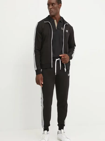 Koszulka Emporio Armani Train 7 Lines Polo black czarne