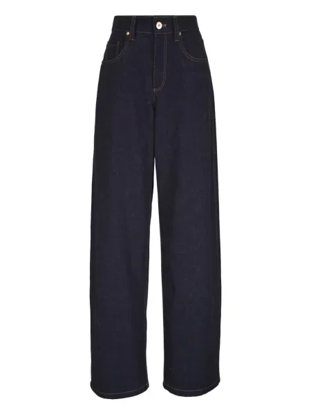Blugi Brunello Cucinelli cu 5 buzunare albastru