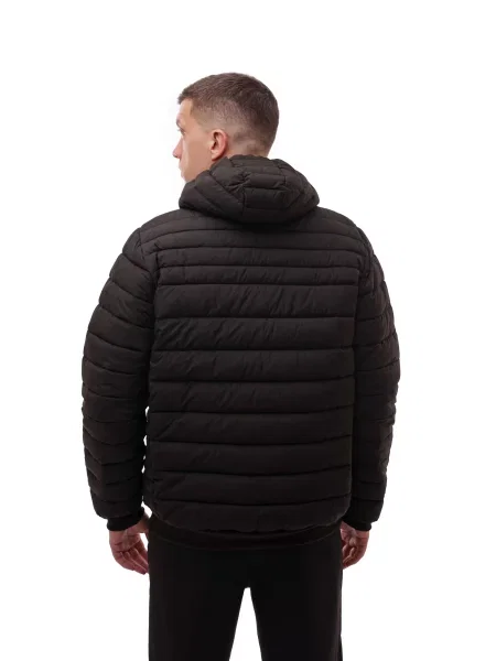 Демісезонна куртка LUMO текстиль/поліестер чорний