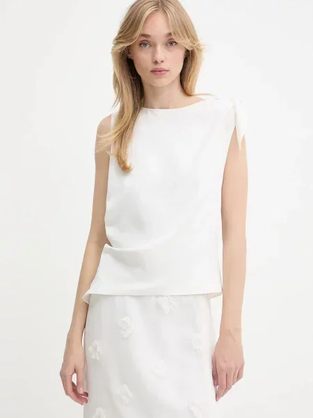 Samsoe Samsoe bluză SAALBERO uni bej