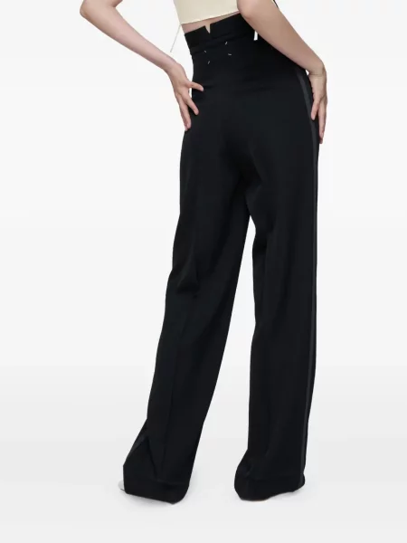 Pantaloni Maison Margiela cu dungi negru