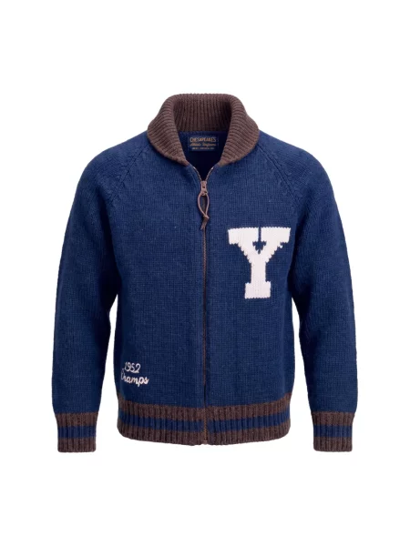 Sweter Chesapeake's wełniany niebieski