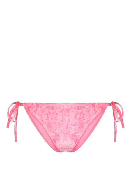 Bikini Forte_forte de catifea cu legături roz