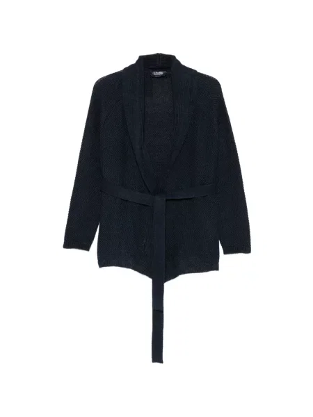 Gulerat cu centură cardigan 's Max Mara albastru