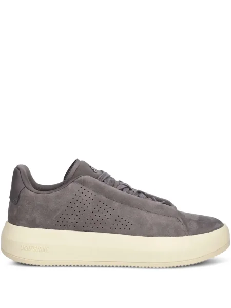 Trening Adidas alergare cu glugă cu broderie gri