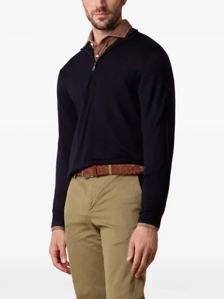 Pulover Brooks Brothers de lână albastru