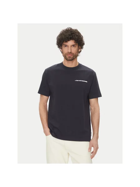 Marc O'Polo Denim Majica Mornarsko Relaxed Fit modra