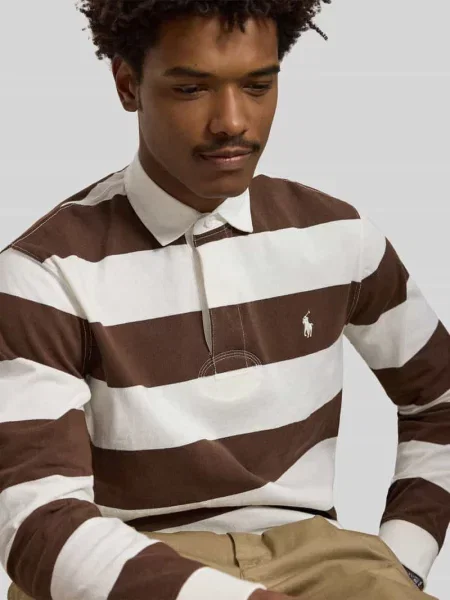 Bluza z kołnierzykiem w kontrastowym kolorze Polo Ralph Lauren