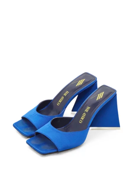 Sandale The Attico din satin albastru