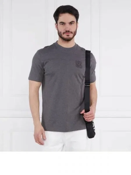 HUGO Tricou Daiman gri