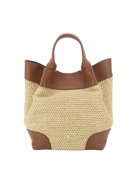 Torebka skórzana Abro skórzana brązowa