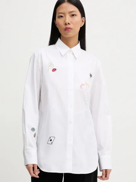 PS Paul Smith cămașă cu guler clasic regular alb