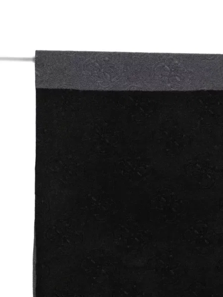 Fular Guess cu franjuri negru