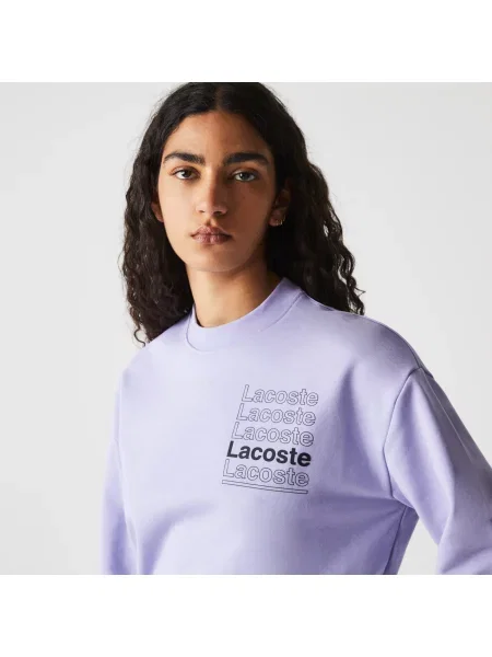 Lacoste толстовка LiVE з круглим вирізом фіолетова