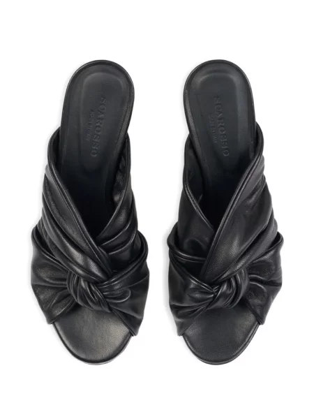 Papuci tip mules Scarosso negru