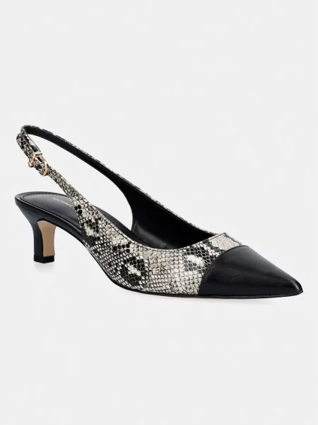 MICHAEL Michael Kors pantofi cu stiletto din piele Amara Toe Cap Sling Pump negru