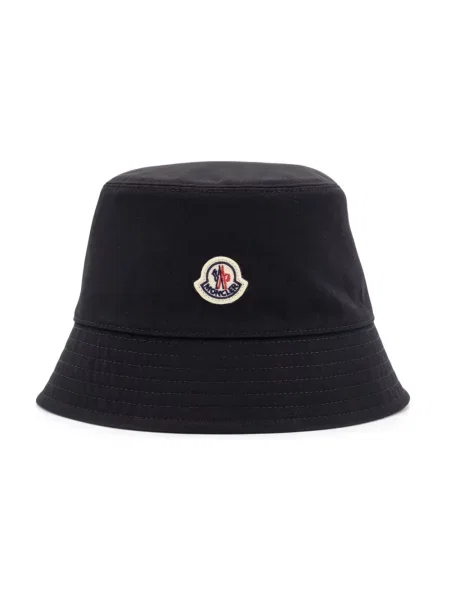 Kapelusz Moncler z logo czarny