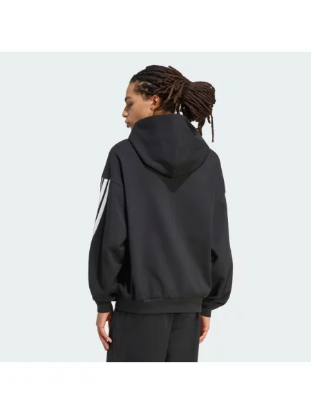 BLUZA Z KAPTUREM I 3 PASKAMI ADIDAS KIT biała