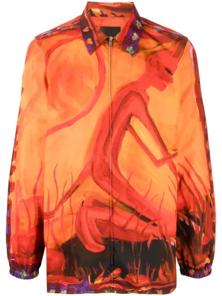 Cămașă Givenchy cu imagine roșu