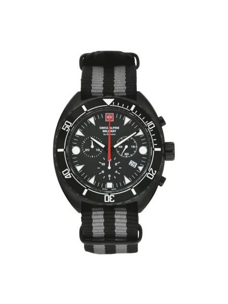 Lniany zegarek Swiss Alpine Military szary