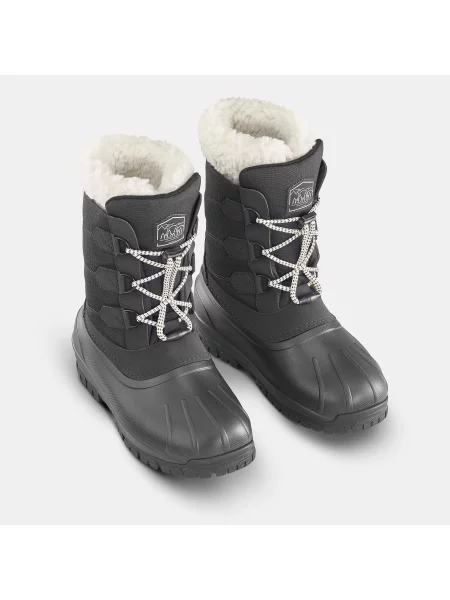 Buty turystyczne śniegowce dla dzieci Quechua Warm wodoodporne czarne
