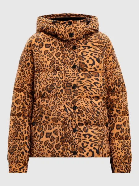 Куртка в анімалістичний принт Twinset коричнева